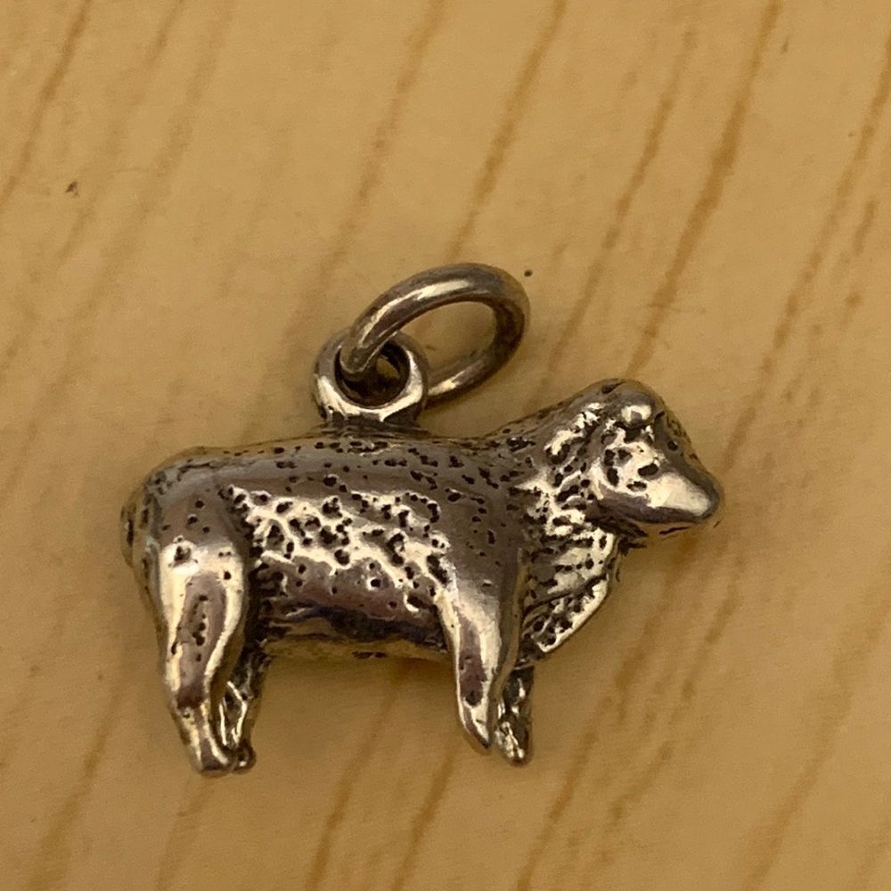 925 Sheep Sterling Silver Jewelry Charm